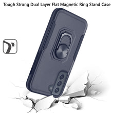 For Samsung Galaxy S22 Ultra Tough Strong Dual Layer Magnetic Ring Stand Case