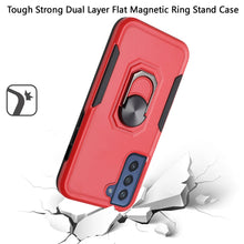 For Samsung Galaxy S22 Ultra Tough Strong Dual Layer Magnetic Ring Stand Case