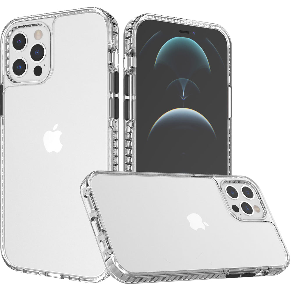 For iPhone 14 PRO Case Thick Diamond Design Edged Colorful Buttons Hybrid Cover