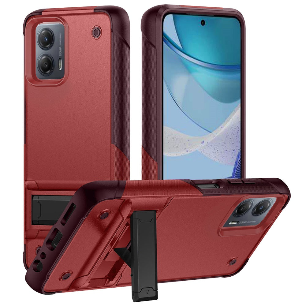 For Moto G 5G 2023 Case Protective Rugged Phone Cover with built-in Kickstand