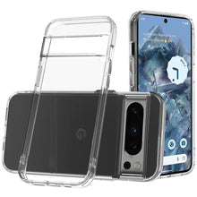 For Google Pixel 9 Pro XL 6.8 inch Case Clear Shockproof Cover Chromed Buttons