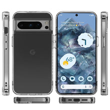 For Google Pixel 9 Pro XL 6.8 inch Case Clear Shockproof Cover Chromed Buttons