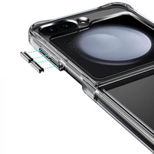 For Samsung Galaxy Z Flip 6 Case Crystal Clear Shockproof Cover Chromed Buttons