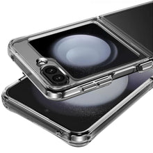 For Samsung Galaxy Z Flip 6 Case Crystal Clear Shockproof Cover Chromed Buttons