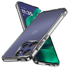 For Moto G Stylus 2025 Case Clear Shockproof w/ Chrome Buttons + Tempered Glass