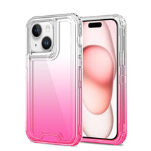 For iPhone 15 PRO Case Two Tone 3in1 Shockproof Hybrid Cover + 2 Tempered Glass