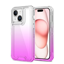 For iPhone 13 Pro Max 6.7 inch Case Two Tone Gradient 3in1 Shockproof Cover