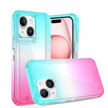 For iPhone 15 PRO Case Two Tone 3in1 Shockproof Hybrid Cover + 2 Tempered Glass