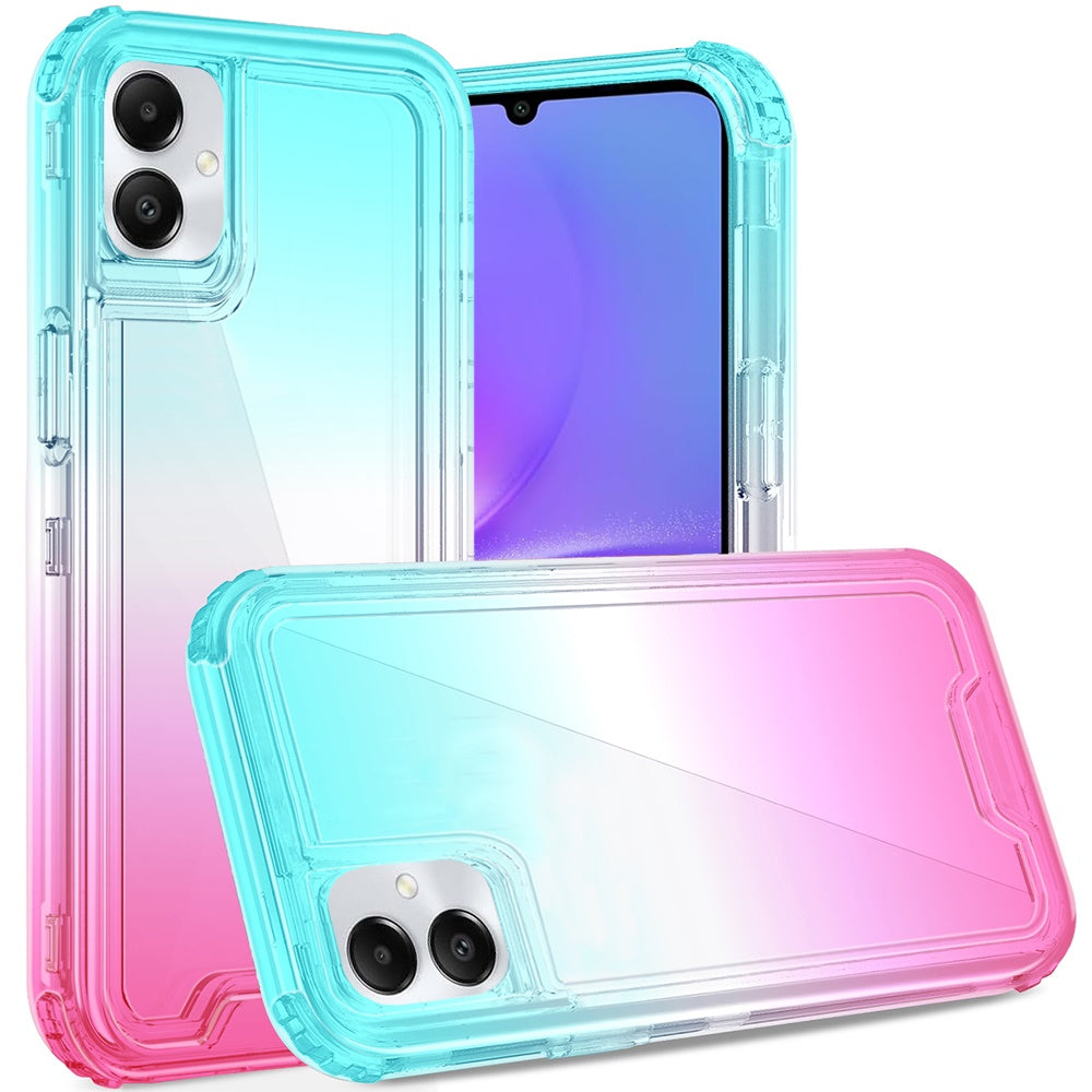 For Samsung Galaxy A06 Case 3in1 Two Tone Shockproof Transparent Hybrid Cover