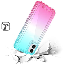For Samsung Galaxy A06 Case 3in1 Two Tone Shockproof Transparent Hybrid Cover