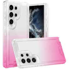 For Samsung S23 Ultra Case Two Tone Gradient 3 Piece Shockproof Phone Cover
