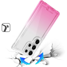 For Samsung S23 Ultra Case Two Tone Gradient 3 Piece Shockproof Phone Cover