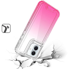 For iPhone 16 6.1inch Case Two Tone 3in1 Shockproof Hybrid Cover +Tempered Glass