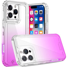 For iPhone 16 Pro 6.3in Case Two Tone 3in1 Shockproof Hybrid + Tempered Glass