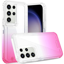 For Samsung Galaxy S24 Case 3in1 Two Tone Shockproof Transparent Hybrid Cover