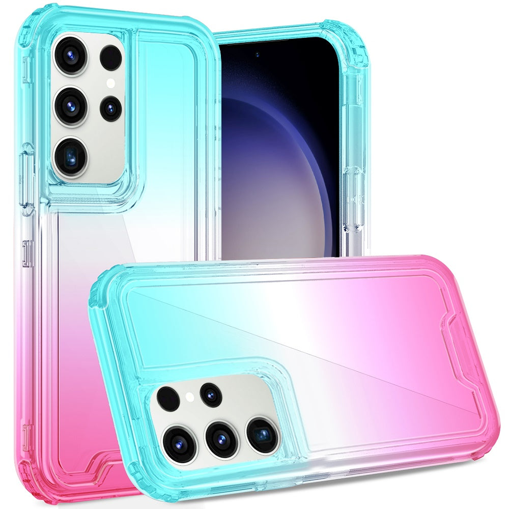 For Samsung Galaxy S24 Ultra Case Two Tone 3in1 Shockproof Hybrid Phone Cover