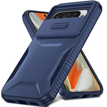 For Google Pixel 10 Pro XL Case Rugged Grip Sliding Lens Cover + Tempered Glass