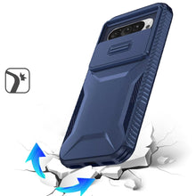 For Google Pixel 10 Pro XL Case Rugged Grip Sliding Lens Cover + Tempered Glass