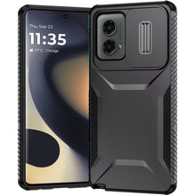 For Motorola Edge 5G 2024 Case Rugged Side Grip with Sliding Rear Lens Cover