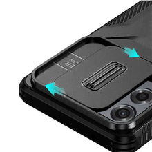 For Motorola Edge 5G 2024 Case Rugged Side Grip with Sliding Rear Lens Cover