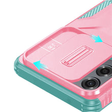 For Motorola Edge 5G 2024 Case Rugged Side Grip with Sliding Rear Lens Cover