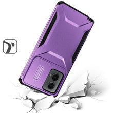 For Motorola Edge 5G 2024 Case Rugged Side Grip with Sliding Rear Lens Cover