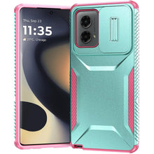For Motorola Edge 5G 2024 Case Rugged Side Grip with Sliding Rear Lens Cover