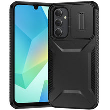 For Samsung A16 5G Case Rugged Side Grip Sliding Rear Lens Cover +Tempered Glass