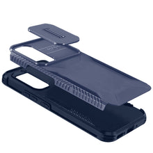 For Samsung A16 5G Case Rugged Side Grip Sliding Rear Lens Cover +Tempered Glass
