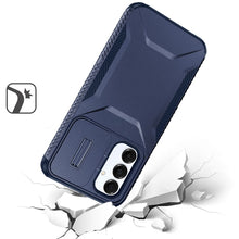 For Samsung A16 5G Case Rugged Side Grip Sliding Rear Lens Cover +Tempered Glass