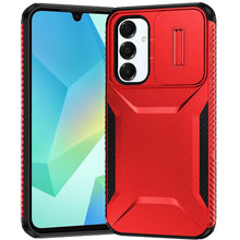 For Samsung A16 5G Case Rugged Side Grip Sliding Rear Lens Cover +Tempered Glass