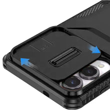 For Samsung S25 Edge Case Rugged Side Grip Sliding Lens Cover + Tempered Glass
