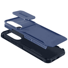 For Samsung S25 Edge Case Rugged Side Grip Sliding Lens Cover + Tempered Glass