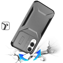 For Samsung S25 Edge Case Rugged Side Grip Sliding Lens Cover + Tempered Glass
