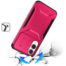 For Samsung S25 Edge Case Rugged Side Grip Sliding Lens Cover + Tempered Glass