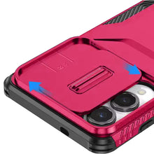 For Samsung S25 Edge Case Rugged Side Grip Sliding Lens Cover + Tempered Glass