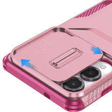 For Samsung S25 Edge Case Rugged Side Grip Sliding Lens Cover + Tempered Glass