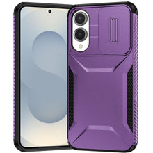 For Samsung S25 Edge Case Rugged Side Grip Sliding Lens Cover + Tempered Glass