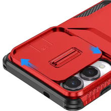 For Samsung S25 Edge Case Rugged Side Grip Sliding Lens Cover + Tempered Glass