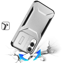 For Samsung S25 Edge Case Rugged Side Grip Sliding Lens Cover + Tempered Glass