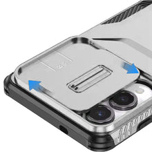 For Samsung S25 Edge Case Rugged Side Grip Sliding Lens Cover + Tempered Glass