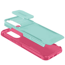 For Samsung S25 Edge Case Rugged Side Grip Sliding Lens Cover + Tempered Glass