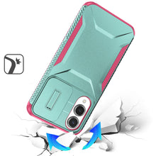 For Samsung S25 Edge Case Rugged Side Grip Sliding Lens Cover + Tempered Glass