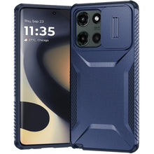 For Motorola Edge 2025 Case Rugged Side Grip Hybrid with Sliding Rear Lens Cover