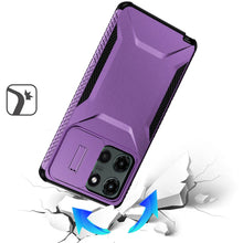 For Motorola Edge 2025 Case Rugged Side Grip Hybrid with Sliding Rear Lens Cover