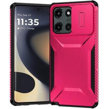 For Motorola Edge 2025 Case Rugged Side Grip Hybrid with Sliding Rear Lens Cover