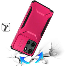 For Motorola Edge 2025 Case Rugged Side Grip Hybrid with Sliding Rear Lens Cover