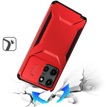 For Motorola Edge 2025 Case Rugged Side Grip Hybrid with Sliding Rear Lens Cover
