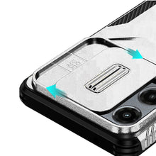 For Motorola Edge 2025 Case Rugged Side Grip Hybrid with Sliding Rear Lens Cover