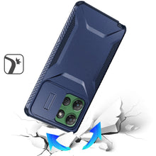 For Moto G Power 2025 Case Grip with Sliding Rear Lens Cover + Tempered Glass